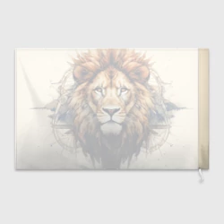 Флаг 3D Лев в стиле диаграмм Давинчи - фото 2