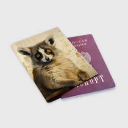 Обложка для паспорта матовая кожа Лемур в стиле диаграмм Давинчи - фото 2