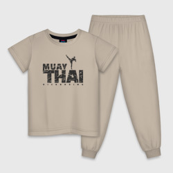 Детская пижама хлопок Kickboxing muay thai 