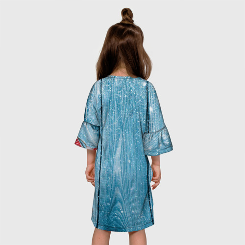 Детское платье 3D Подарок от снегурочки, цвет 3D печать - фото 5