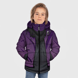 Зимняя куртка для мальчиков 3D Фиолетовая косуха Лича с черепами - фото 2