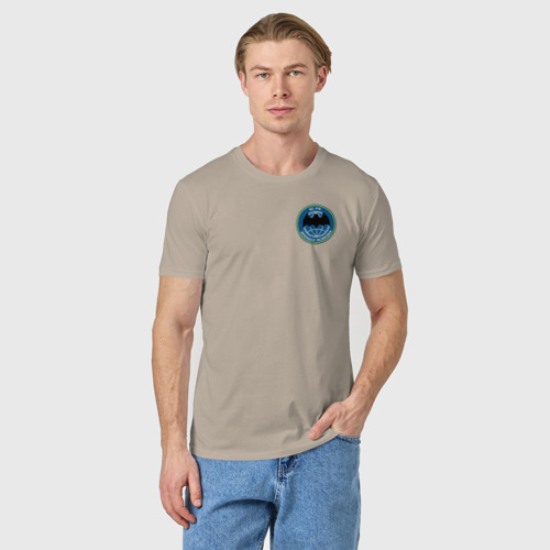 Мужская футболка хлопок Военная разведка ВС РФ, цвет миндальный - фото 3