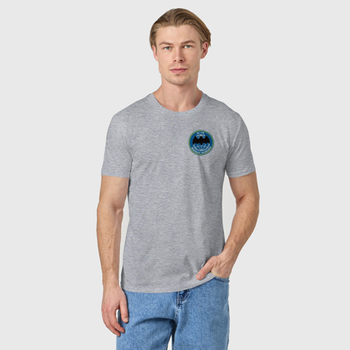 Мужская футболка хлопок с принтом Военная разведка ВС РФ, фото на моделе #1