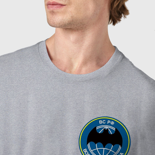 Мужская футболка хлопок с принтом Военная разведка ВС РФ, фото #4