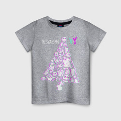 Кошмар перед рождеством Тим Бёртон – Светящаяся детская футболка с принтом купить со скидкой в -20%