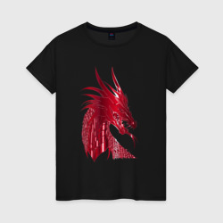 Женская футболка хлопок Рэд дракон