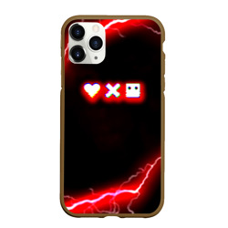 Чехол для iPhone 11 Pro Max матовый Love death robots storm