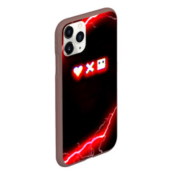 Чехол для iPhone 11 Pro Max матовый Love death robots storm - фото 2