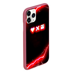 Чехол для iPhone 11 Pro Max матовый Love death robots storm - фото 2