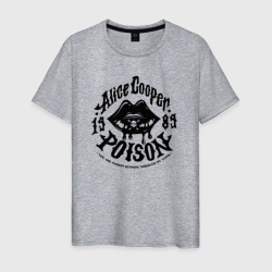 Мужская футболка хлопок Alice Cooper poison