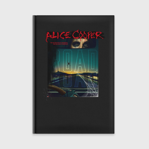 Ежедневник с принтом Alice Cooper road, вид спереди №1