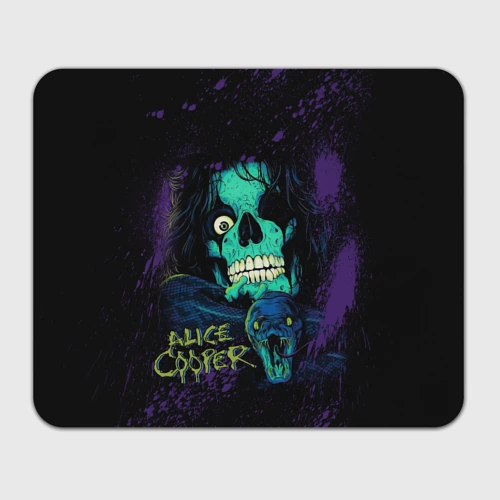Прямоугольный коврик для мышки Alice Cooper snake