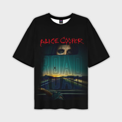 Мужская футболка oversize 3D Album road Alice Cooper