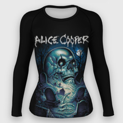 Женский рашгард 3D Night skull Alice Cooper