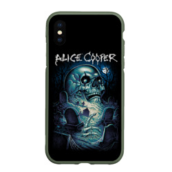 Чехол для iPhone XS Max матовый Night skull Alice Cooper