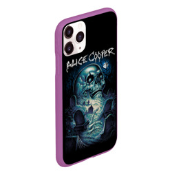 Чехол для iPhone 11 Pro Max матовый Night skull Alice Cooper - фото 2