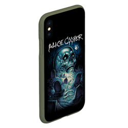 Чехол для iPhone XS Max матовый Night skull Alice Cooper - фото 2