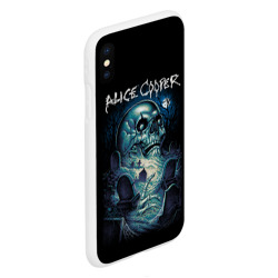 Чехол для iPhone XS Max матовый Night skull Alice Cooper - фото 2