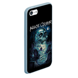 Чехол для iPhone 5/5S матовый Night skull Alice Cooper - фото 2