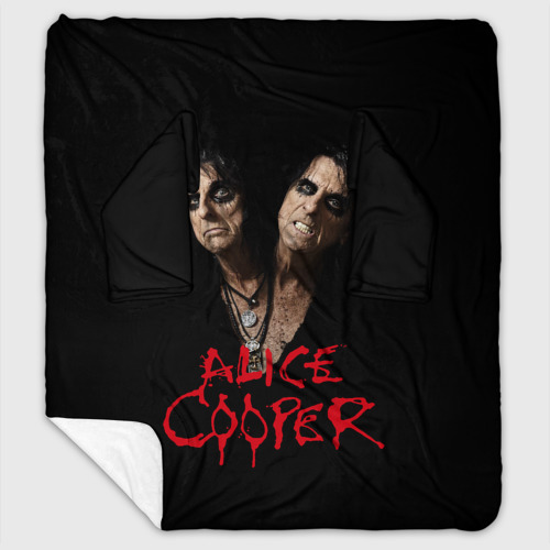 Плед с рукавами с принтом Alice Cooper paranormal, вид спереди #2