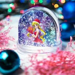 Игрушка Снежный шар Новогодняя Сейлор Мун - фото 2