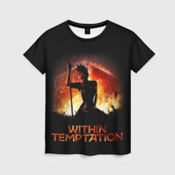 Женская футболка 3D Within Temptation Sharon