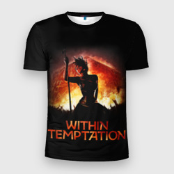 Мужская футболка 3D Slim Within Temptation Sharon