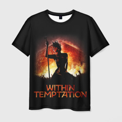 Мужская футболка 3D Within Temptation Sharon