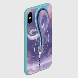 Чехол для iPhone XS Max матовый Унесенные призраками- дракон и девочка - фото 2
