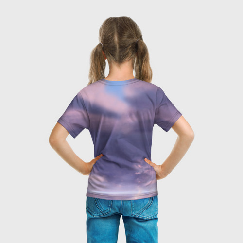 Детская футболка 3D Унесенные призраками- дракон и девочка, цвет 3D печать - фото 6