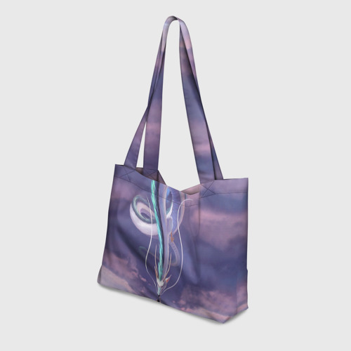 Пляжная сумка 3D Унесенные призраками- дракон и девочка - фото 3