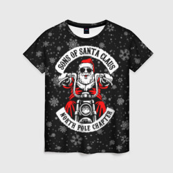 Женская футболка 3D Sons of Santa Claus north pole chapter