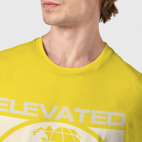 Мужская футболка хлопок Elevated urban threads, цвет желтый - фото 6