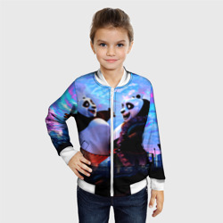 Детский бомбер 3D Кунг-фу Панда дружеское объятие - фото 2