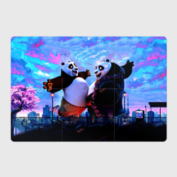 Кунг-фу Панда дружеское объятие – Магнитный плакат 3Х2 с принтом купить