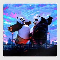 Кунг-фу Панда дружеское объятие – Магнитный плакат 3Х3 с принтом купить