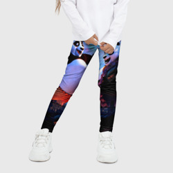 Детские леггинсы 3D Кунг-фу Панда дружеское объятие - фото 2