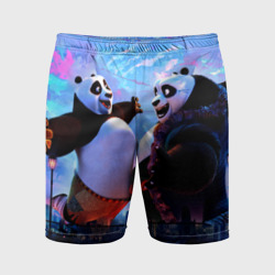 Кунг-фу Панда дружеское объятие – Мужские шорты спортивные с принтом купить