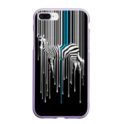 Чехол для iPhone 7Plus/8 Plus матовый Штрихкод зебра
