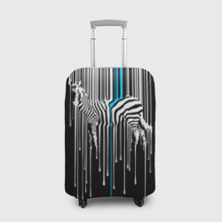 Чехол для чемодана 3D Штрихкод зебра