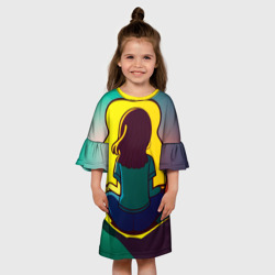 Детское платье 3D Девочка в медитации - фото 2