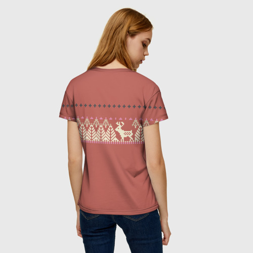 Женская футболка 3D Свитер Саги Андерсон, цвет 3D печать - фото 4