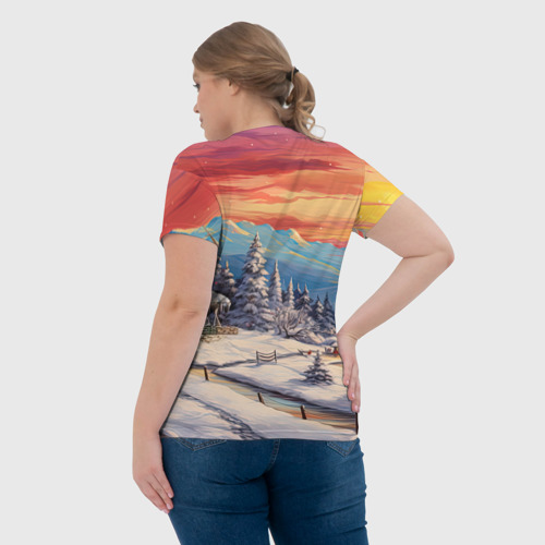 Женская футболка 3D Символ года 2024 милый дракон, цвет 3D печать - фото 7