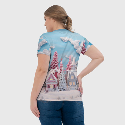 Женская футболка 3D Новый год 2024    символ  года  дракон, цвет 3D печать - фото 7