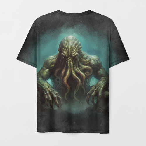 Мужская футболка 3D Древний мифический бог Ктулху, цвет 3D печать - фото 2
