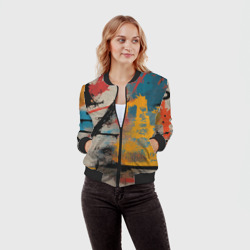 Женский бомбер 3D Стритарт революция - фото 2