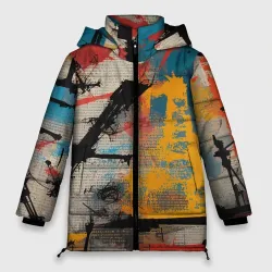 Женская зимняя куртка Oversize Стритарт революция