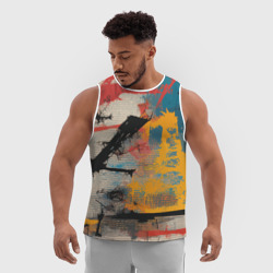 Мужская спортивная майка 3D Стритарт революция - фото 2