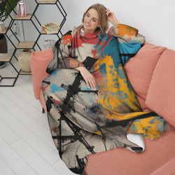 Плед с рукавами Стритарт революция - фото 2