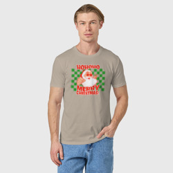Мужская футболка хлопок Хипстер Санта Клаус - фото 2